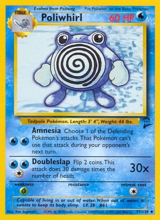 Image of Poliwhirl (57/130) [Base Set 2]
