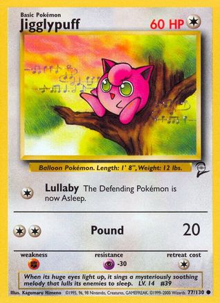 Image of Jigglypuff (77/130) [Base Set 2]