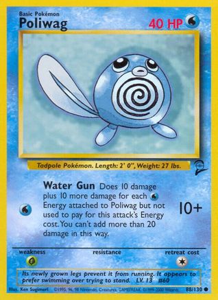 Image of Poliwag (88/130) [Base Set 2]
