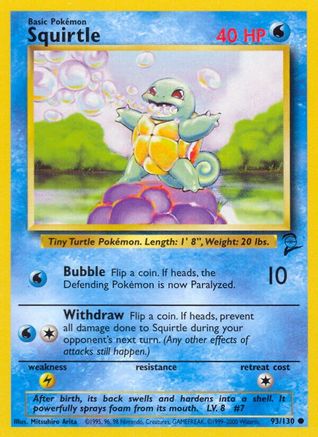 Image of Squirtle (93/130) [Base Set 2]