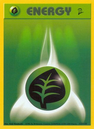 Image of Grass Energy (127/130) [Base Set 2]