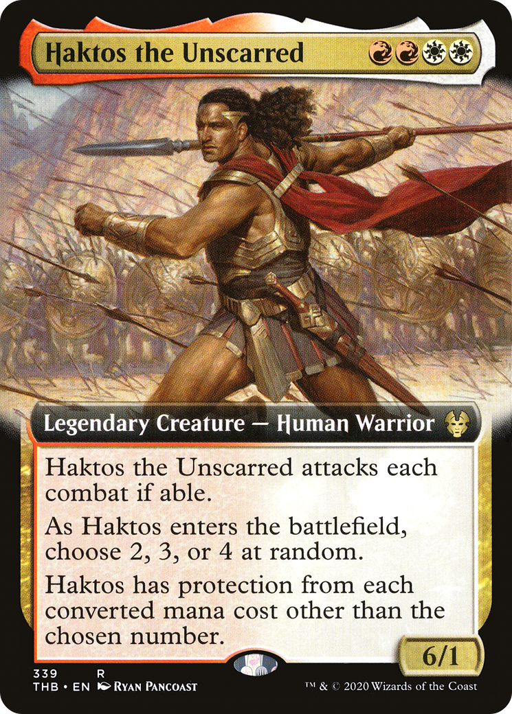 Image of Haktos the Unscarred (Extended Art) [Theros Beyond Death]
