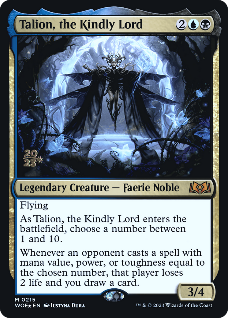 Image of Talion, the Kindly Lord [Wilds of Eldraine Prerelease Promos]