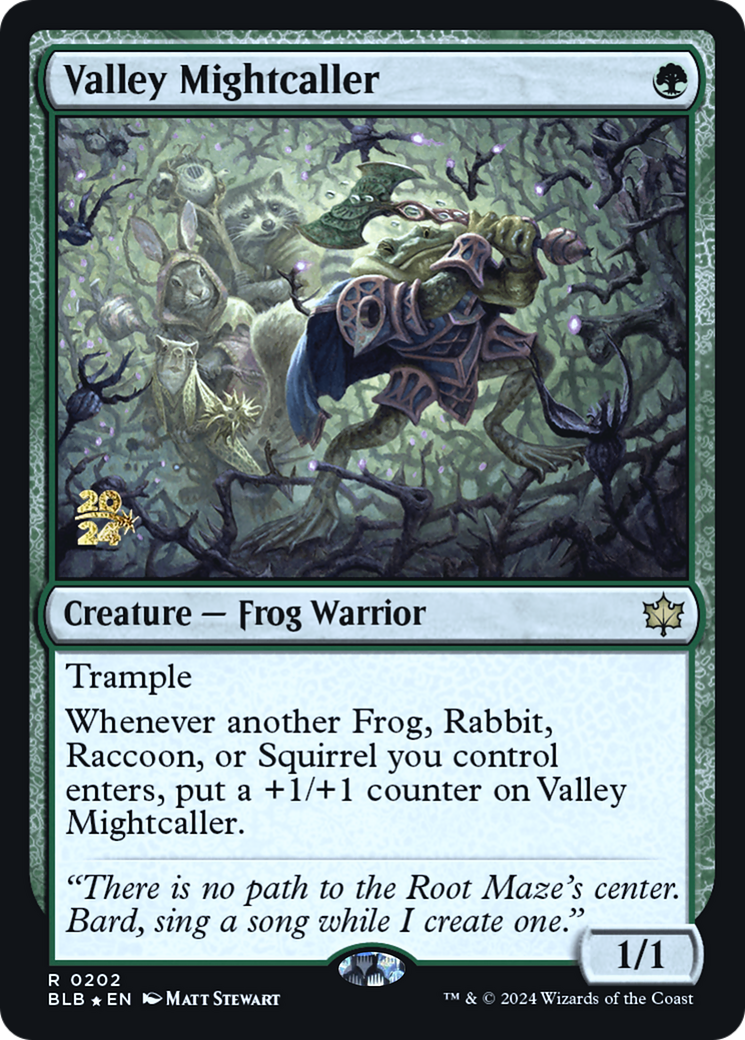 Image of Valley Mightcaller [Bloomburrow Prerelease Promos]