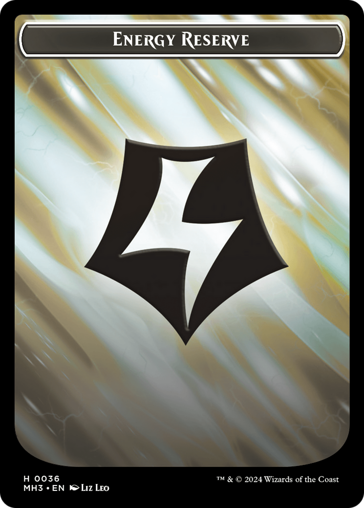 Image of Cat // Energy Reserve Double-Sided Token [Modern Horizons 3 Tokens]