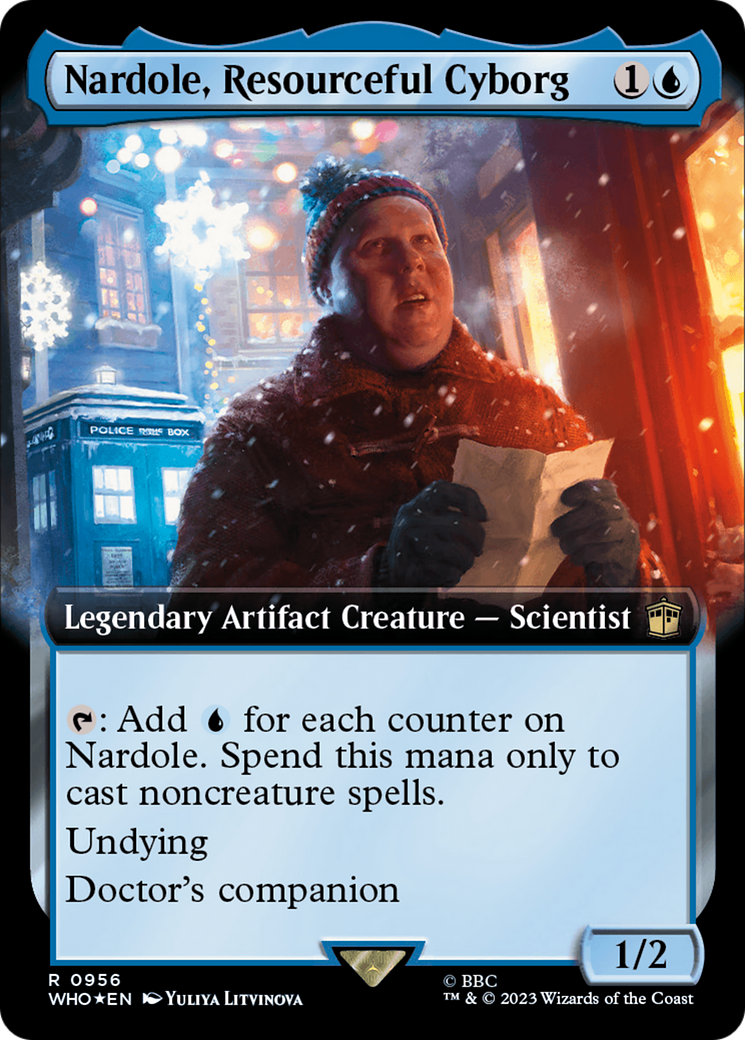 Image of Nardole, Resourceful Cyborg (Extended Art) (Surge Foil) [Doctor Who]