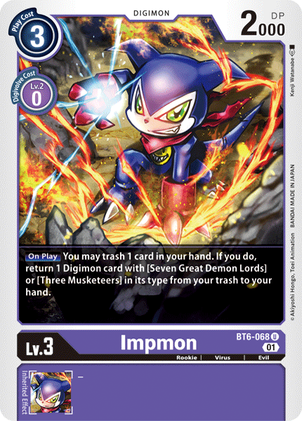 Image of Impmon [BT6-068] [Double Diamond]