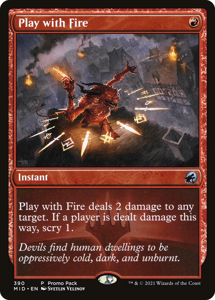 Image of Play with Fire (Promo Pack) [Innistrad: Midnight Hunt Promos]