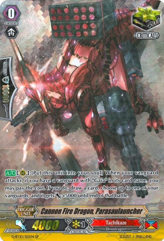 Image of Cannon Fire Dragon, Parasaulauncher (G-BT10/S15EN) [Raging Clash of the Blade Fangs]