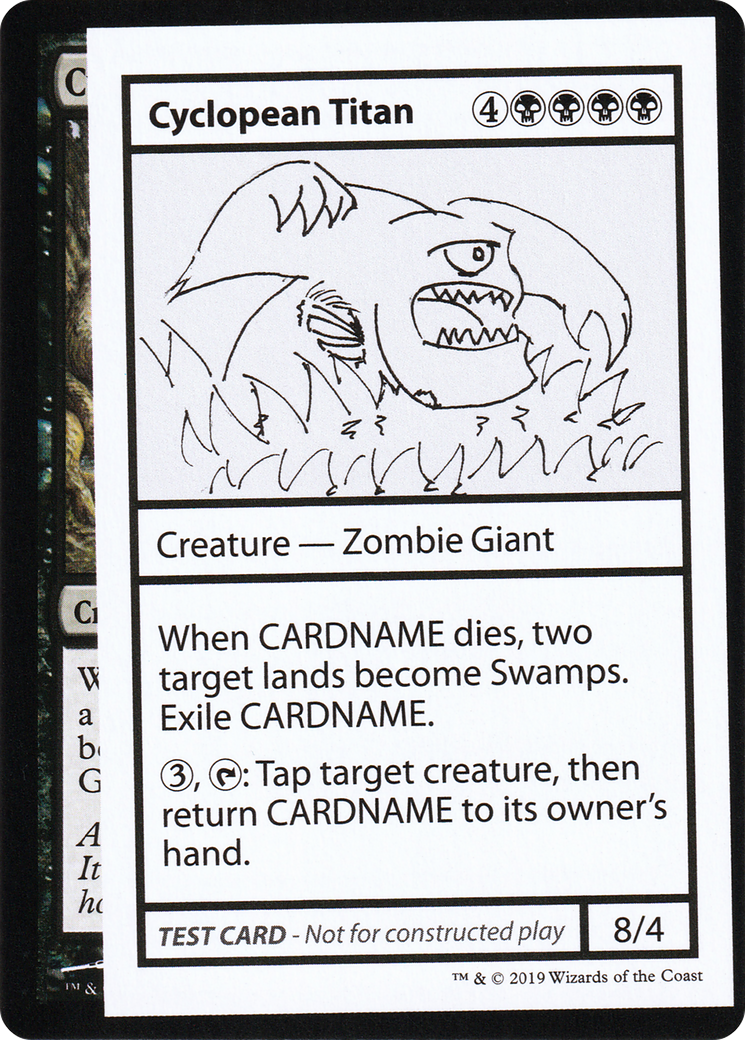 Image of Cyclopean Titan (2021 Edition) [Mystery Booster Playtest Cards]