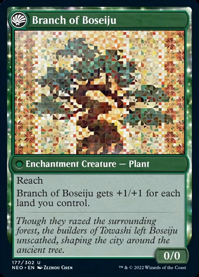 Image of Boseiju Reaches Skyward // Branch of Boseiju [Kamigawa: Neon Dynasty]