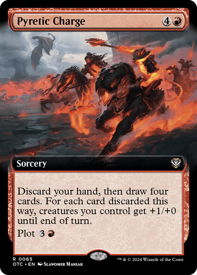 Image of Pyretic Charge (Extended Art) [Outlaws of Thunder Junction Commander]