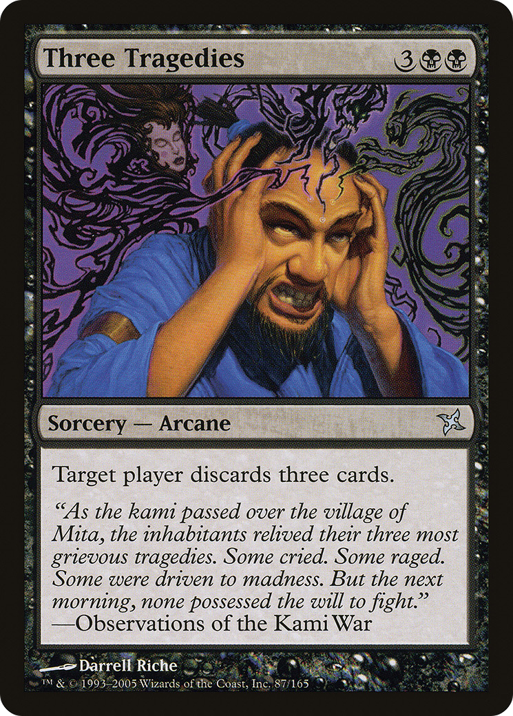 Image of Three Tragedies [Betrayers of Kamigawa]