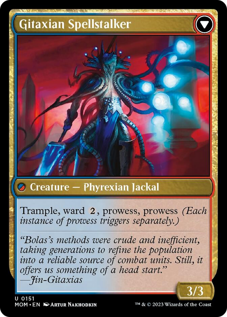 Image of Khenra Spellspear // Gitaxian Spellstalker [March of the Machine]