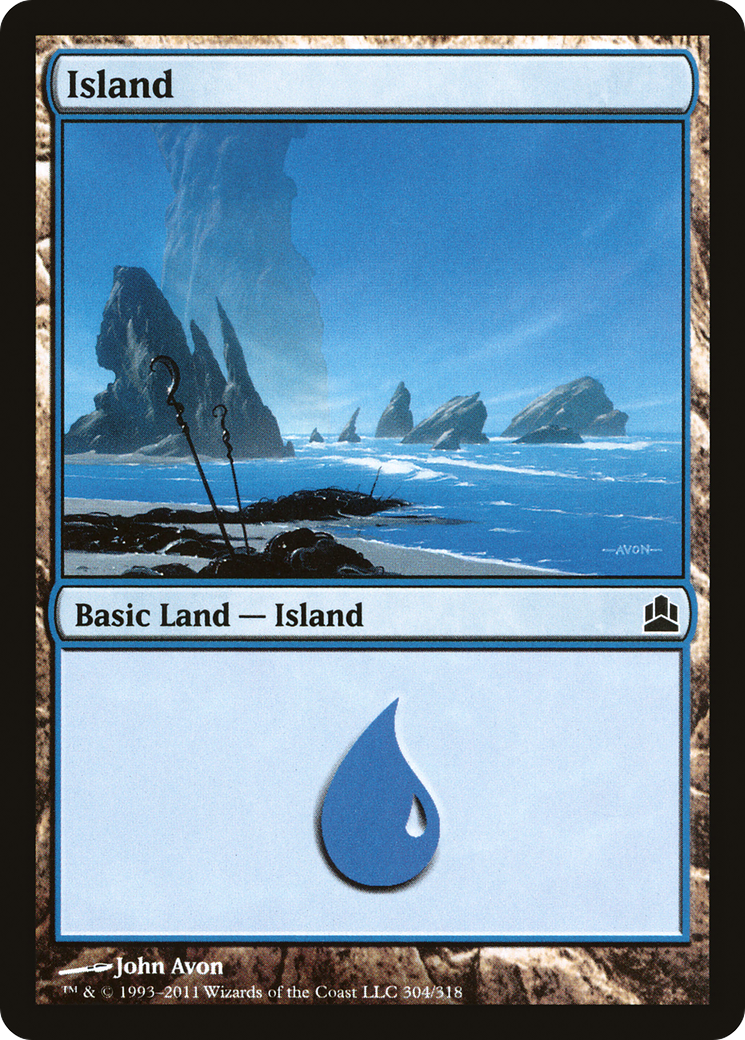 Image of Island (304) [Commander 2011]