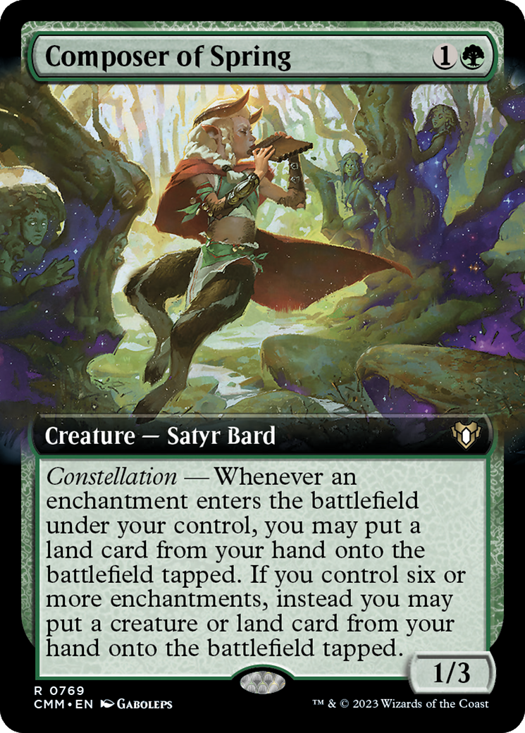 Image of Composer of Spring (Extended Art) [Commander Masters]