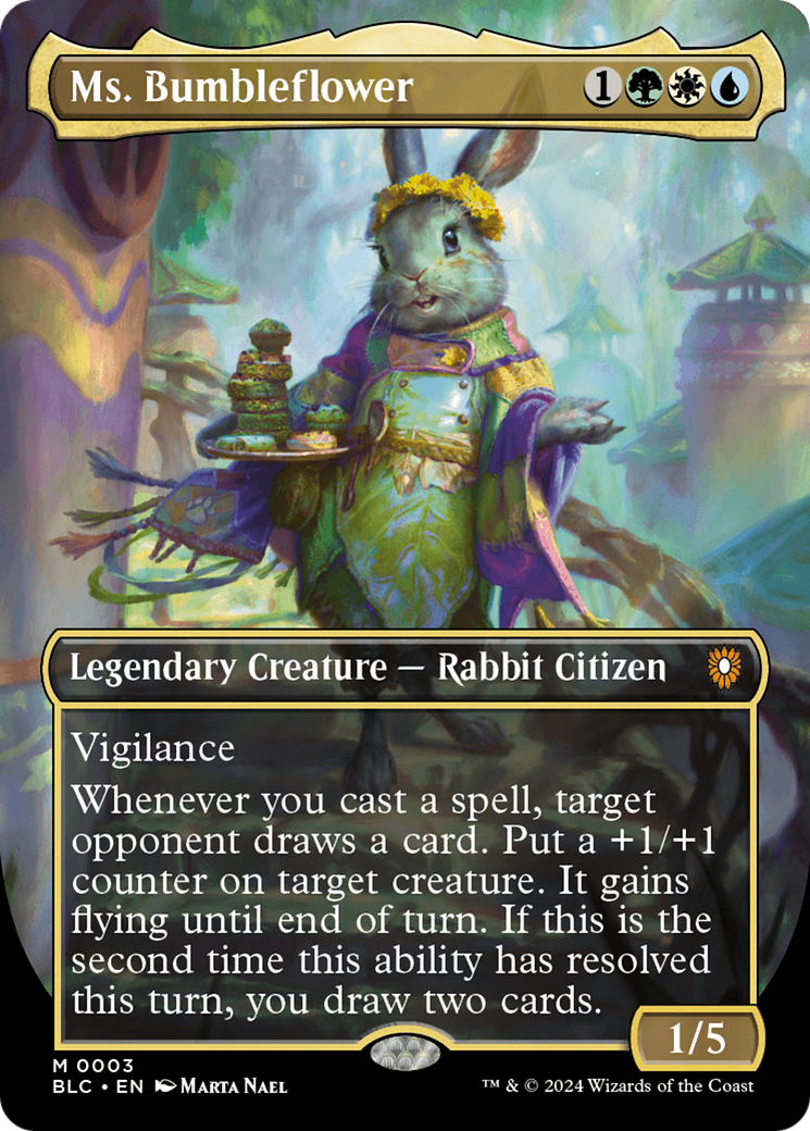 Image of Ms. Bumbleflower (Borderless) [Bloomburrow Commander]