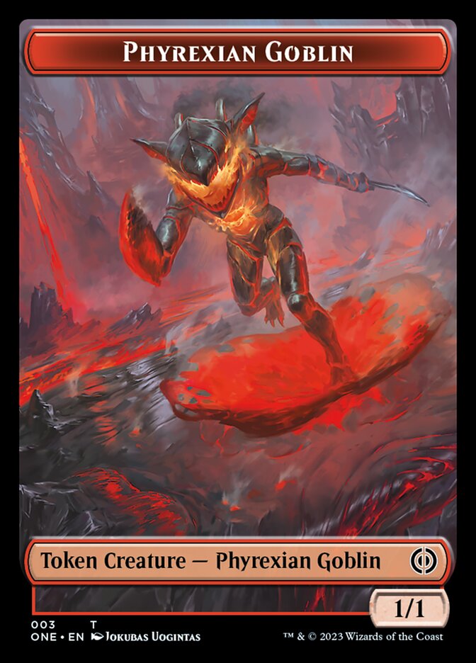 Image of Phyrexian Mite (011) // Phyrexian Goblin Double-Sided Token [Phyrexia: All Will Be One Tokens]