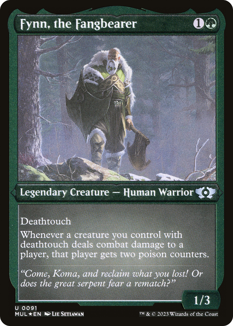 Image of Fynn, the Fangbearer (Foil Etched) [Multiverse Legends]