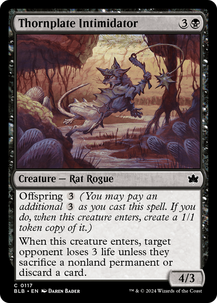 Image of Thornplate Intimidator [Bloomburrow]