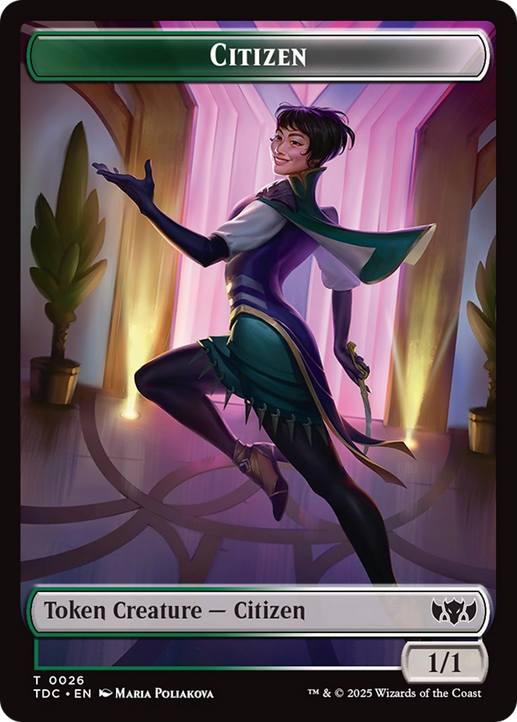 Image of Eldrazi // Citizen Double-Sided Token [Tarkir: Dragonstorm Commander Tokens]