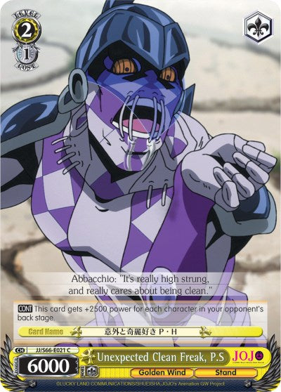 Image of Unexpected Clean Freak, P.S (JJ/S66-E021 C) [JoJo's Bizarre Adventure: Golden Wind]