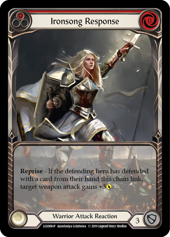 Image of Ironsong Response (Red) [LGS008-P] (Promo)  1st Edition Normal