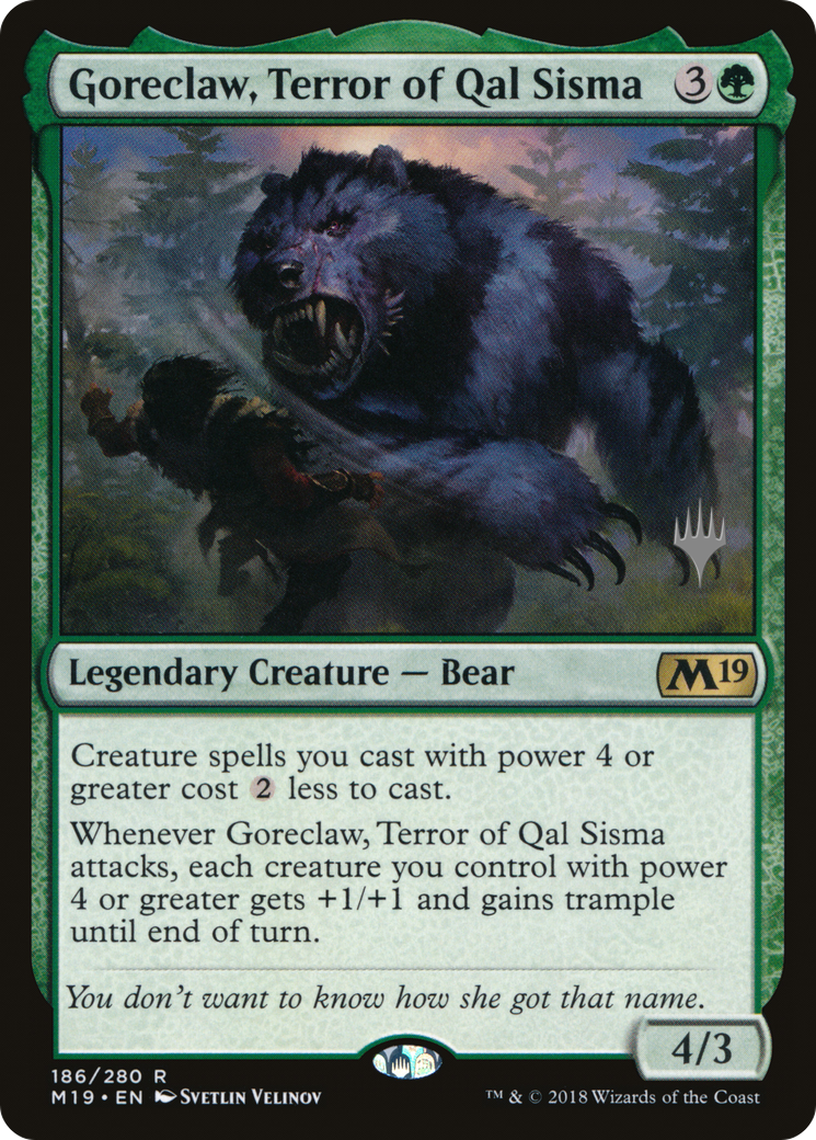 Image of Goreclaw, Terror of Qal Sisma (Promo Pack) [Core Set 2019 Promos]