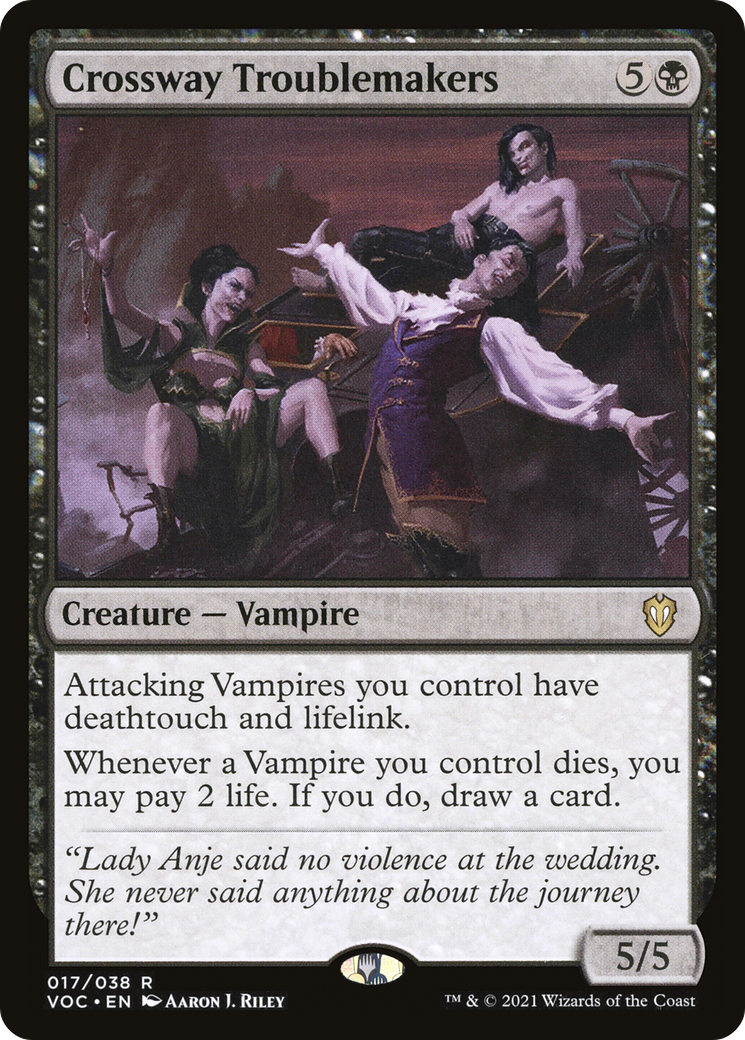 Image of Crossway Troublemakers [Innistrad: Crimson Vow Commander]