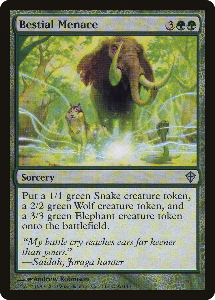 Image of Bestial Menace [Worldwake]