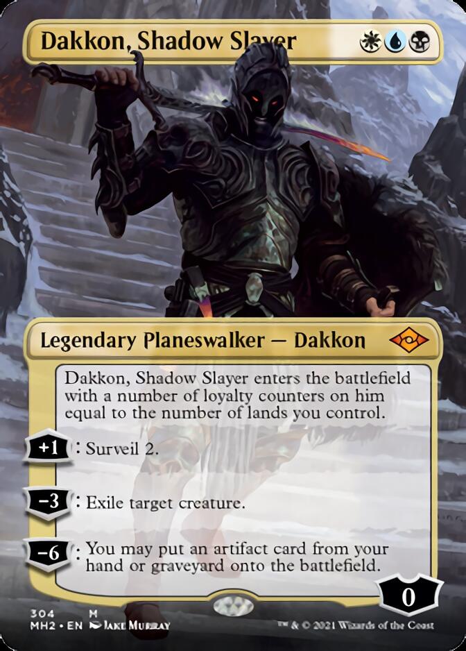 Image of Dakkon, Shadow Slayer (Borderless) [Modern Horizons 2]