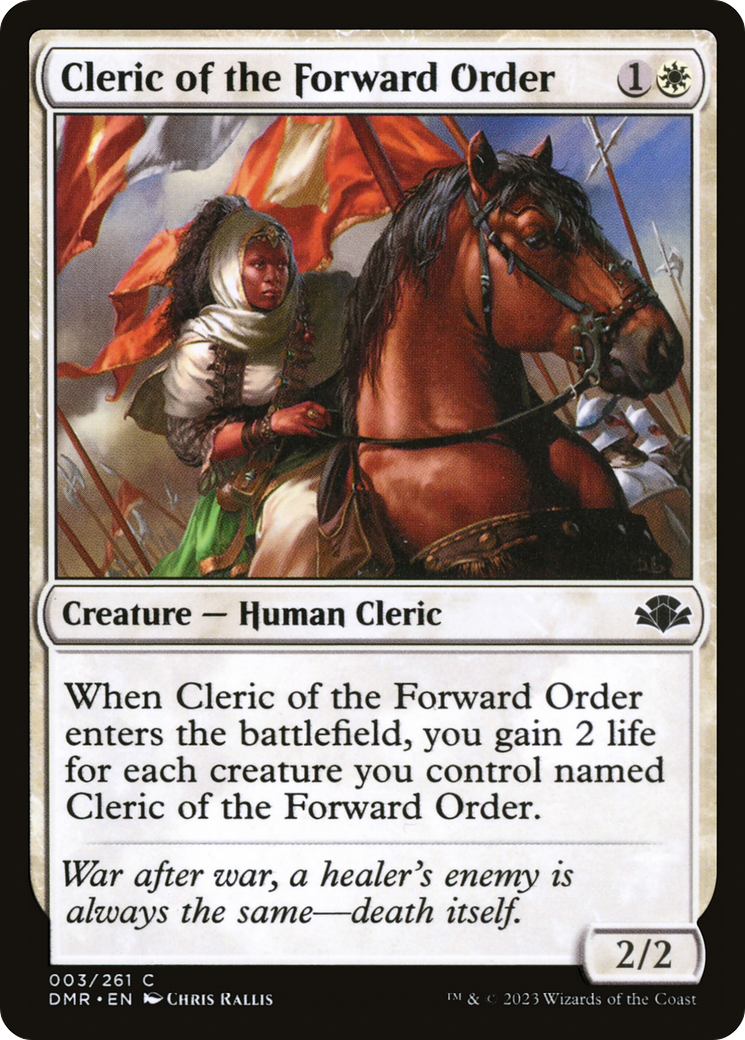 Image of Cleric of the Forward Order [Dominaria Remastered]