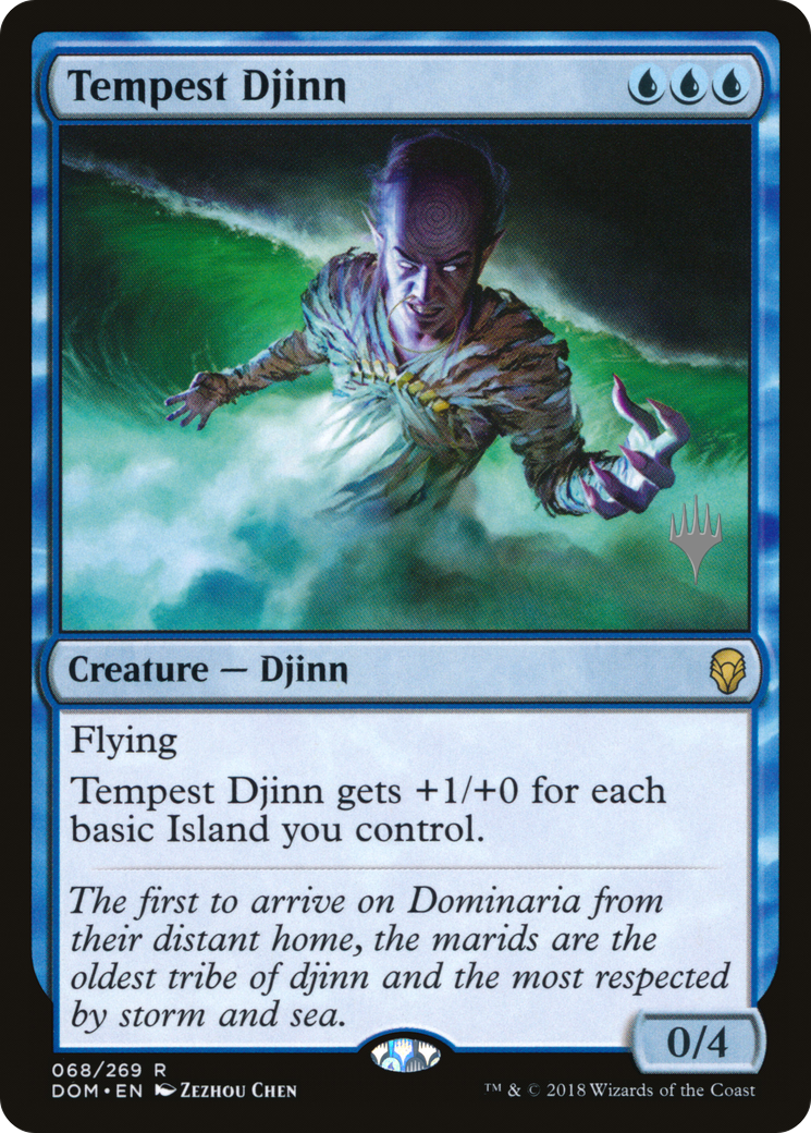 Image of Tempest Djinn (Promo Pack) [Dominaria Promos]