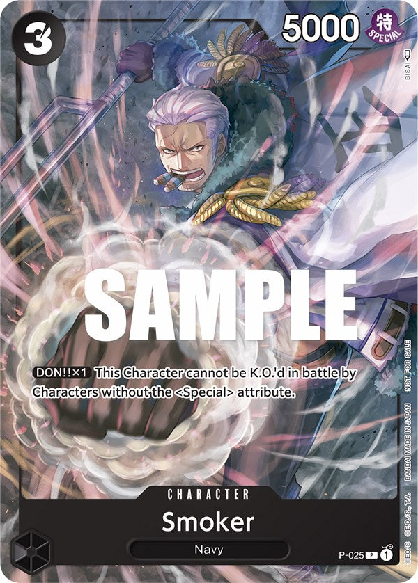 Image of Smoker (Pre-Release) [One Piece Promotion Cards]