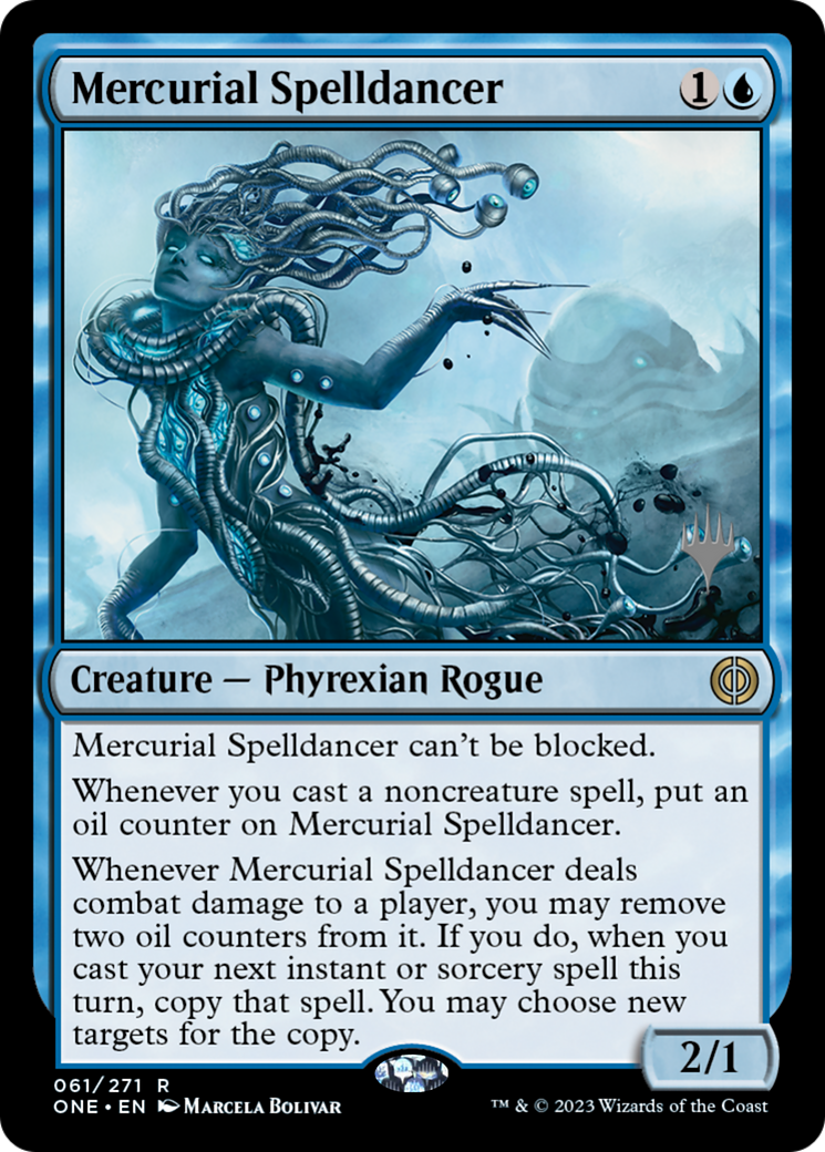 Image of Mercurial Spelldancer (Promo Pack) [Phyrexia: All Will Be One Promos]