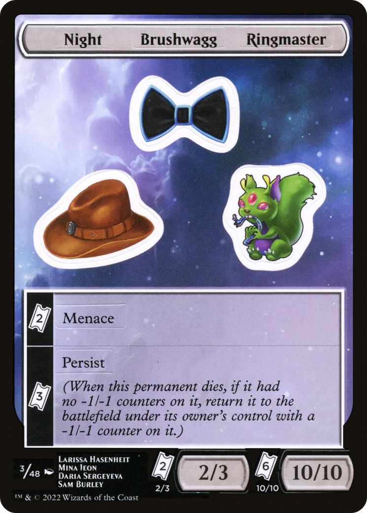 Image of Night Brushwagg Ringmaster [Unfinity Stickers]