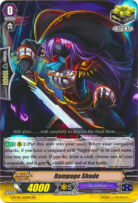 Image of Rampage Shade (G-BT08/020EN) [Absolute Judgment]
