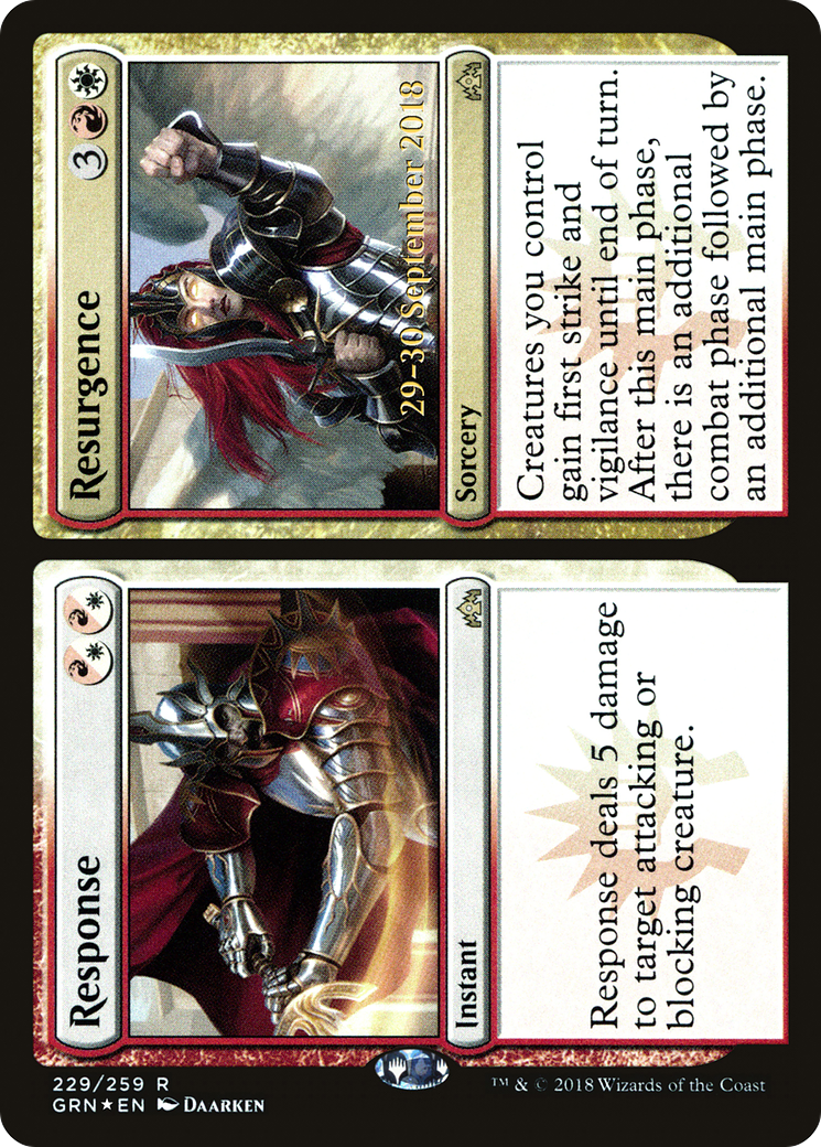 Image of Response // Resurgence [Guilds of Ravnica Prerelease Promos]