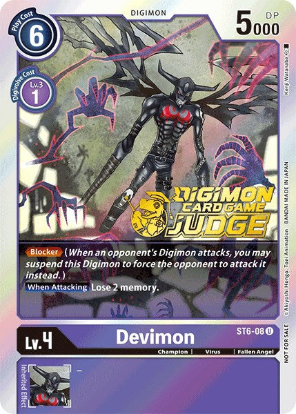Image of Devimon [ST6-08] (Judge Pack 1) [Starter Deck: Venomous Violet]