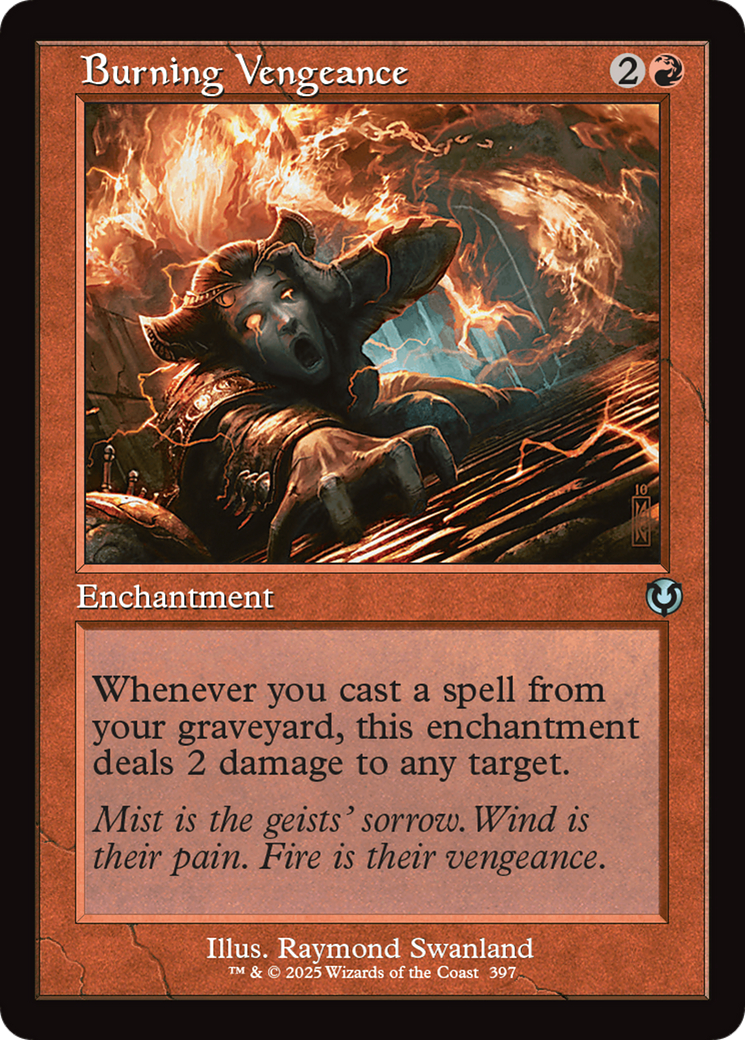 Image of Burning Vengeance (Retro Frame) [Innistrad Remastered]