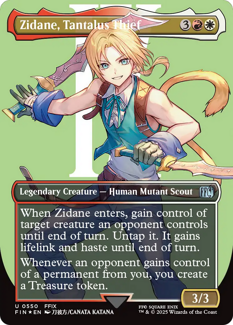 Image of Zidane, Tantalus Thief (Borderless) (Surge Foil) [FINAL FANTASY]