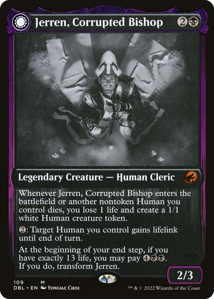 Image of Jerren, Corrupted Bishop // Ormendahl, the Corrupted [Innistrad: Double Feature]