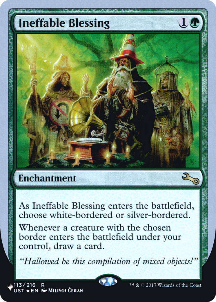 Image of Ineffable Blessing (Bordered) (Unfinity Foil Edition) [The List]