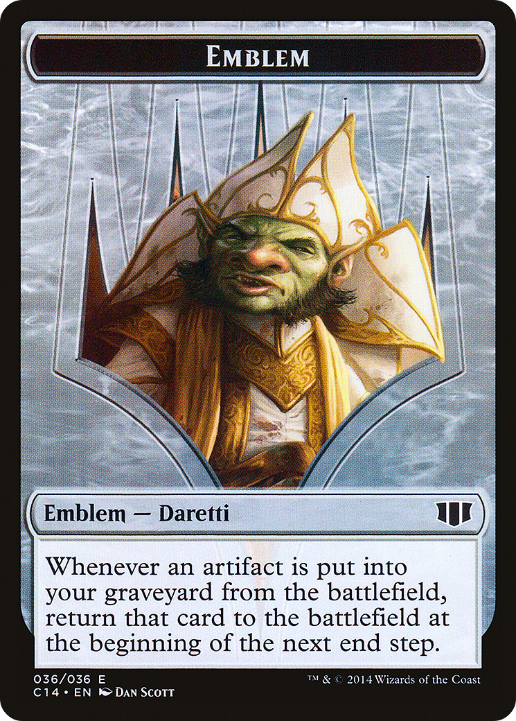 Image of Daretti, Scrap Savant Emblem // Tuktuk the Returned Double-Sided Token [Commander 2014 Tokens]