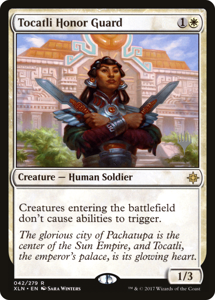 Image of Tocatli Honor Guard (Promo Pack) [Ixalan Promos]