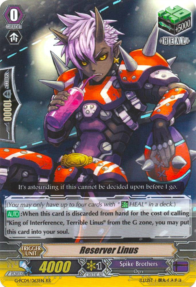 Image of Reserver Linus (G-FC04/063EN) [Fighters Collection 2017]