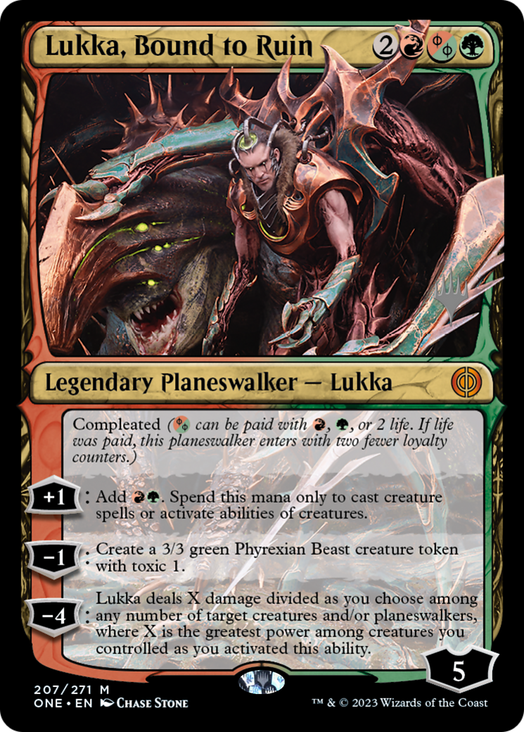 Image of Lukka, Bound to Ruin (Promo Pack) [Phyrexia: All Will Be One Promos]