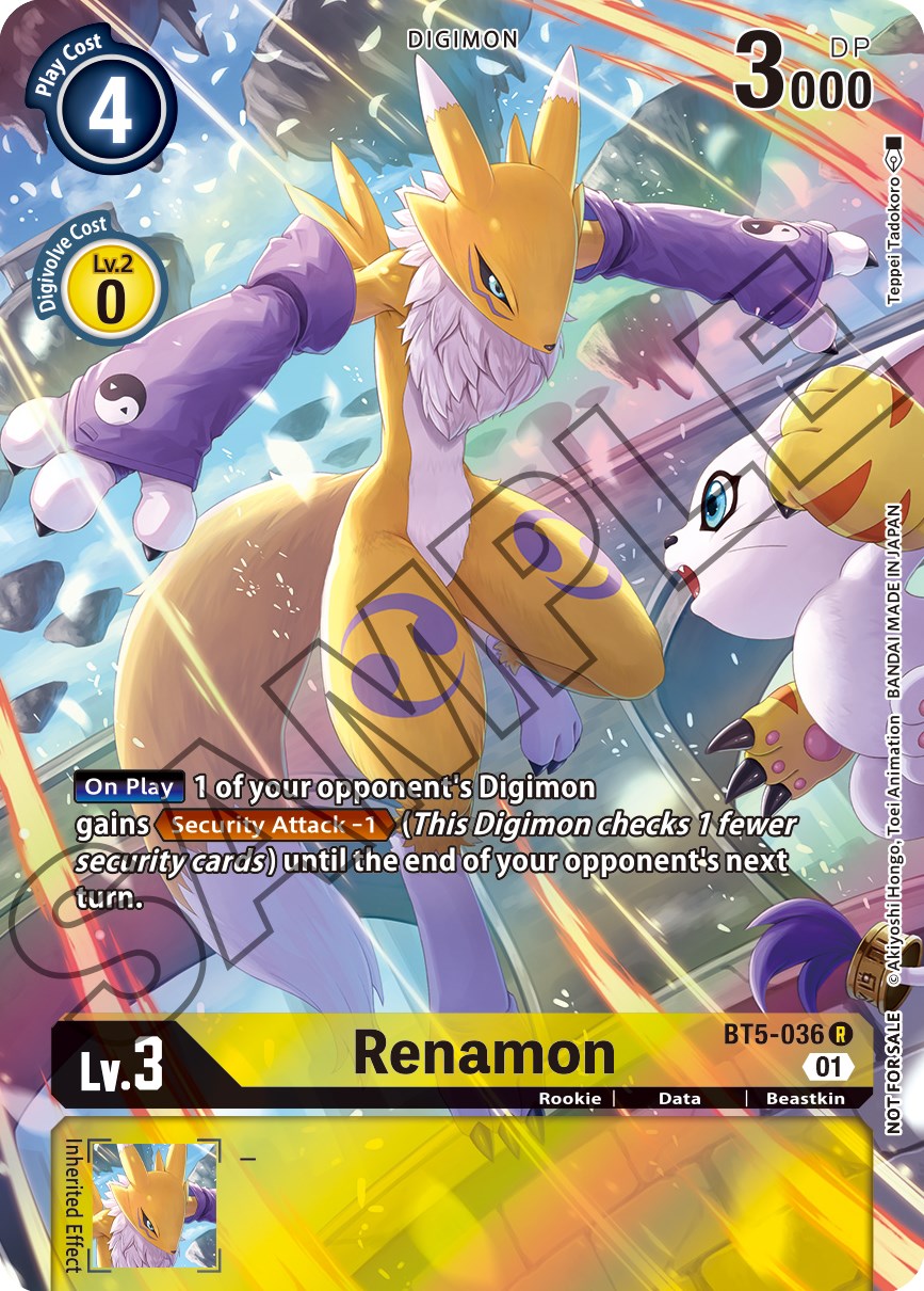 Image of Renamon [BT5-036] (Tamer's Card Set 1) [Battle of Omni Promos]