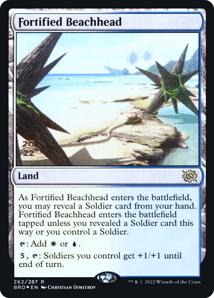 Image of Fortified Beachhead [The Brothers' War Prerelease Promos]
