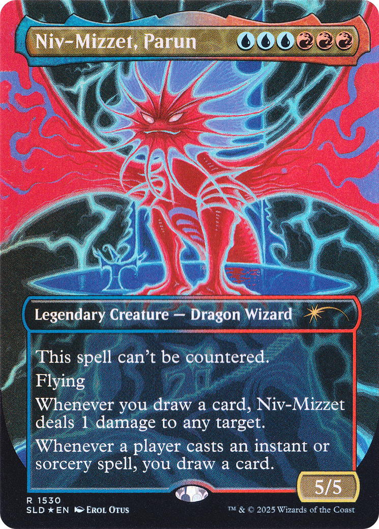 Image of Niv-Mizzet, Parun (Rainbow Foil) [Secret Lair Drop Series]